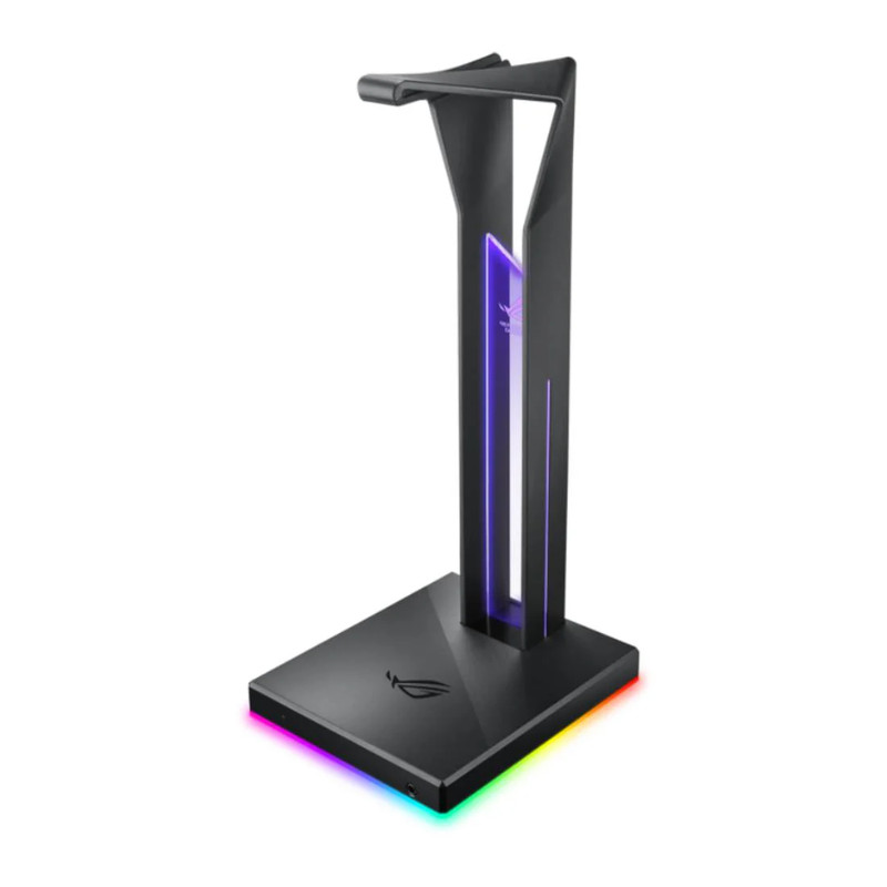 Asus Rog Throne Gaming Headphone Stand With Rgb Lights - Black - حامل السماعة